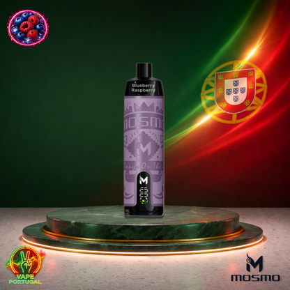 Vape descartável Mosmo Storm X Max 15K sabor Blueberry Raspberry 15000 puffs 15K tragadas mais barato