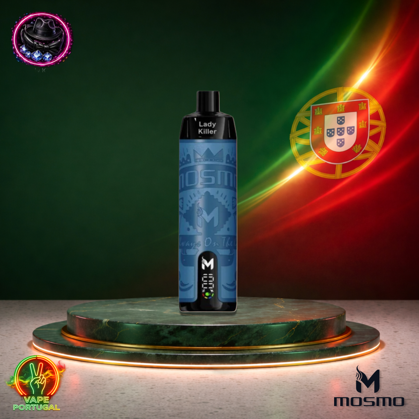 Vape descartável Mosmo Storm X Max 15K sabor Lady Killer 15000 puffs 15K tragadas mais barato