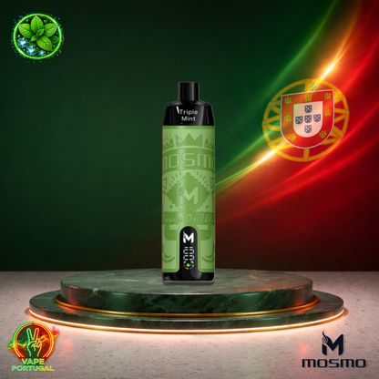 Vape descartável Mosmo Storm X Max 15K sabor Triple Mint 15000 puffs 15K tragadas mais barato
