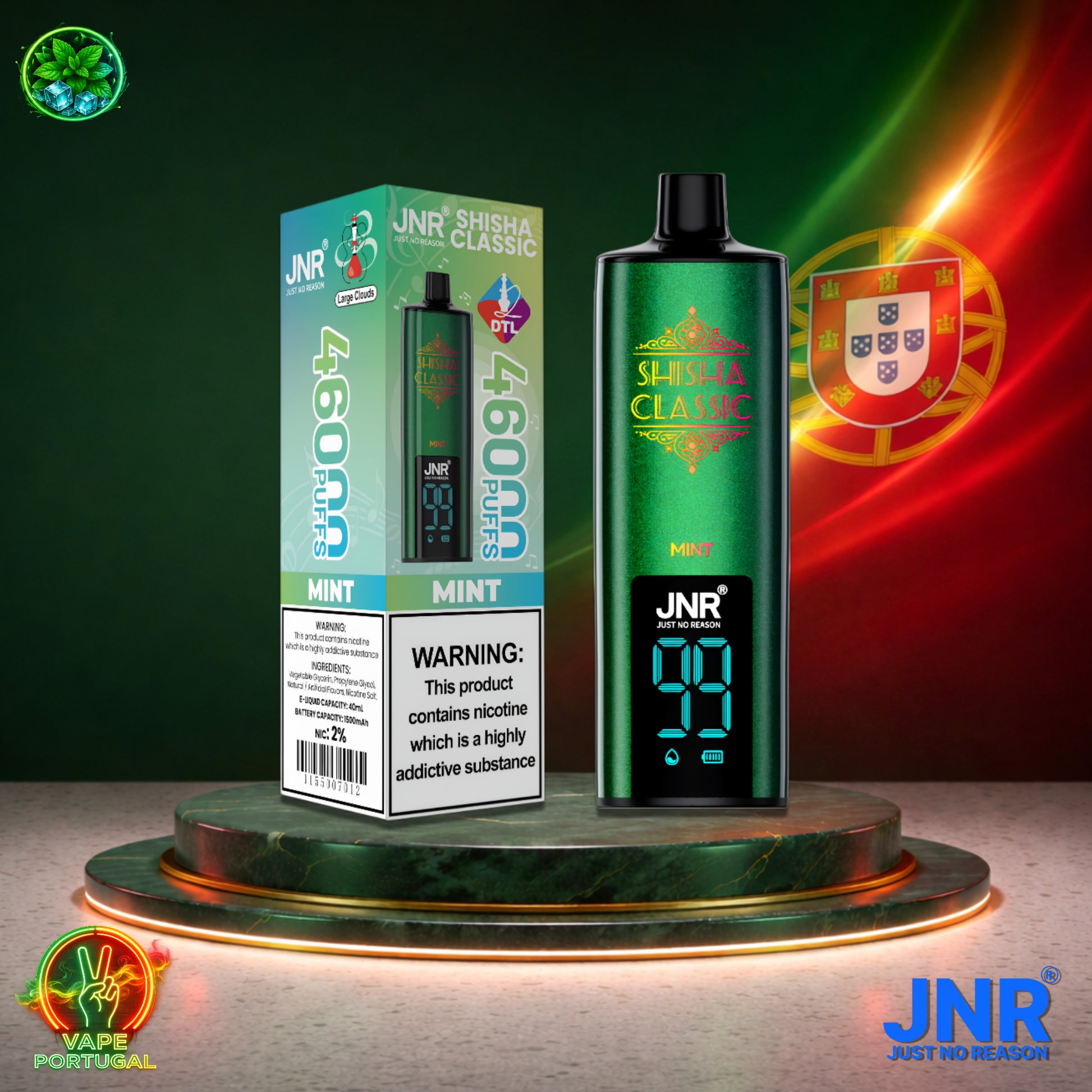 Vape descartável Shisha Classic 46K sabor Mint 46000 puffs 46K tragadas mais barato
