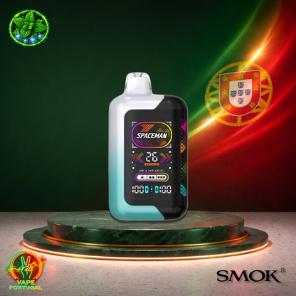 Vape descartável Smok Spaceman 40K sabor Fresh Mint 40000 puffs 40K tragadas oficial Portugal mais barato