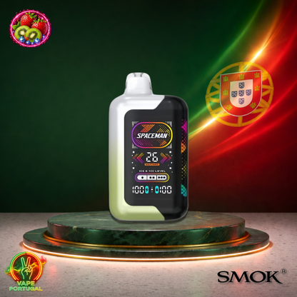 Vape descartável Smok Spaceman 40K sabor Strawberry Kiwi 40000 puffs 40K tragadas oficial Portugal mais barato