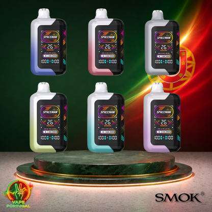 Vape descartável Smok Spaceman 40K vários sabores 40000 puffs 40K tragadas em caixa mais barato