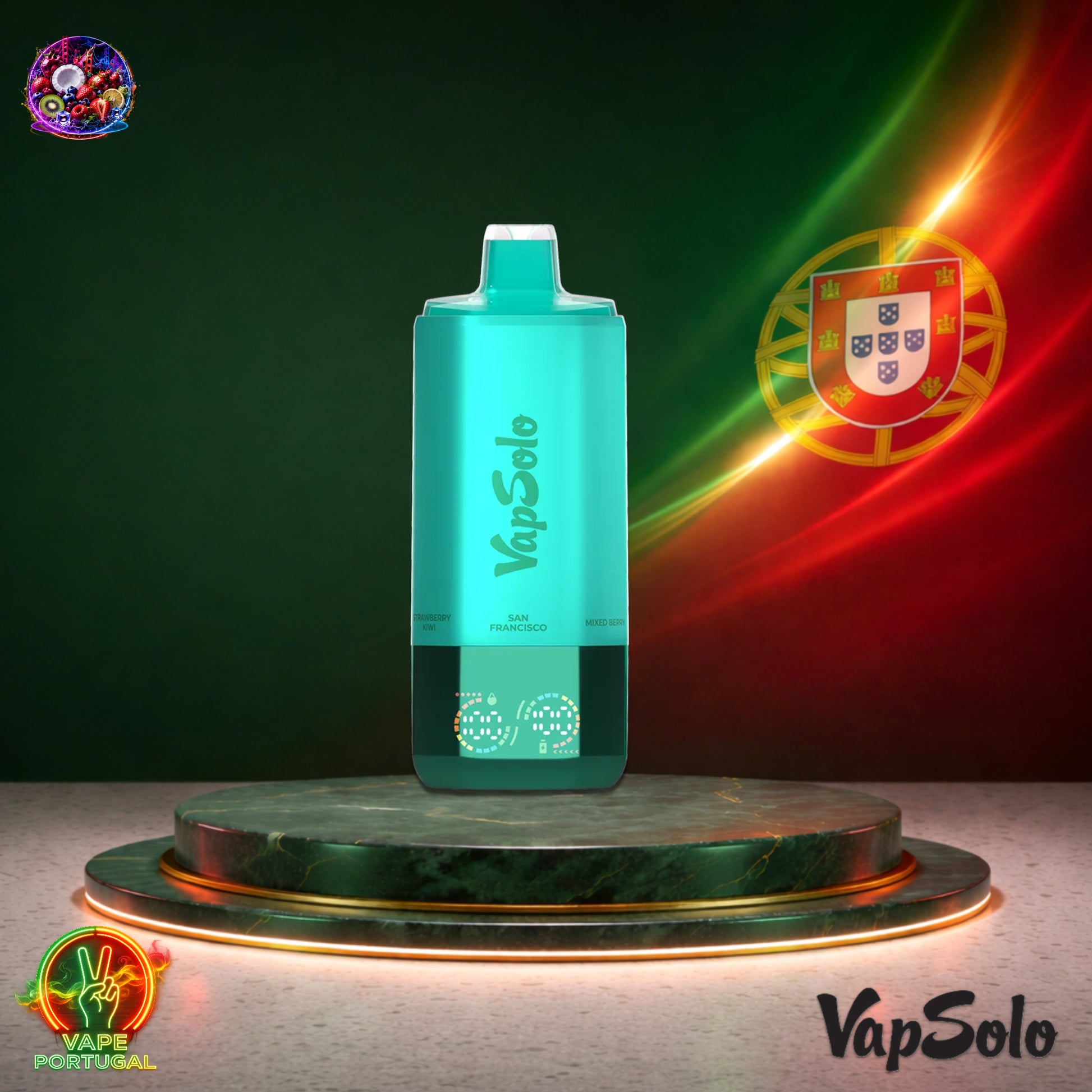Vape descartável VapSolo 180K Sixer sabor Francisco Mixed Coco Cherry Black Strawberry 180000 puffs 180K tragadas mais barato