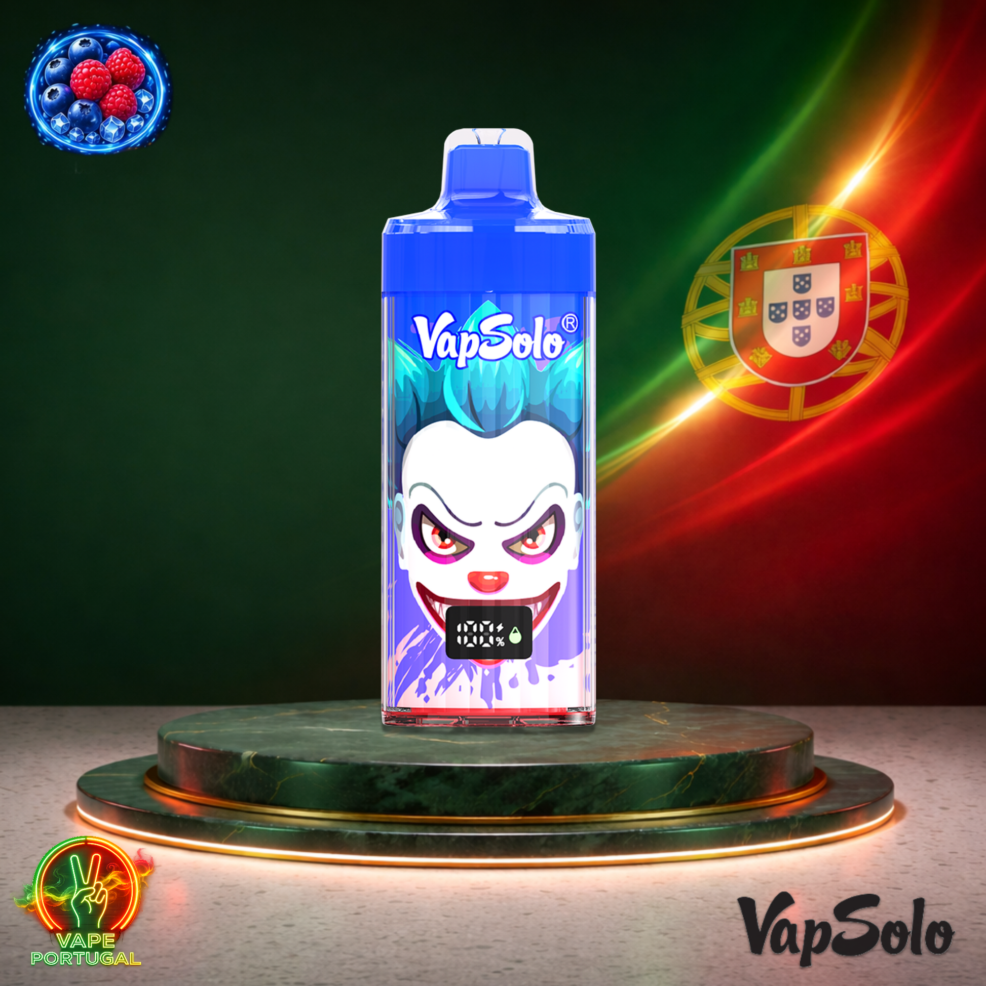 Vape descartável VapSolo King Pro 40K sabor Blueberry Sour Raspberry 40000 puffs 40K tragadas mais barato