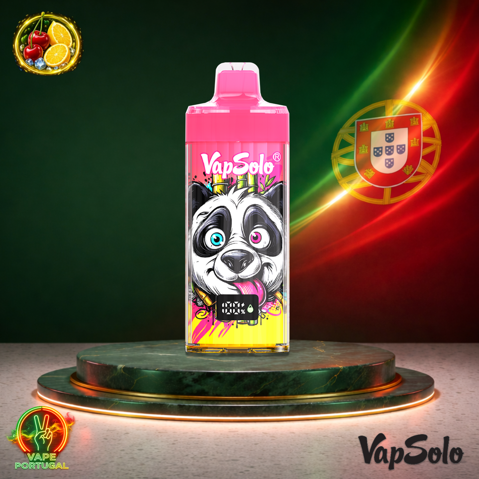 Vape descartável VapSolo King Pro 40K sabor Cherry Lemon 40000 puffs 40K tragadas mais barato