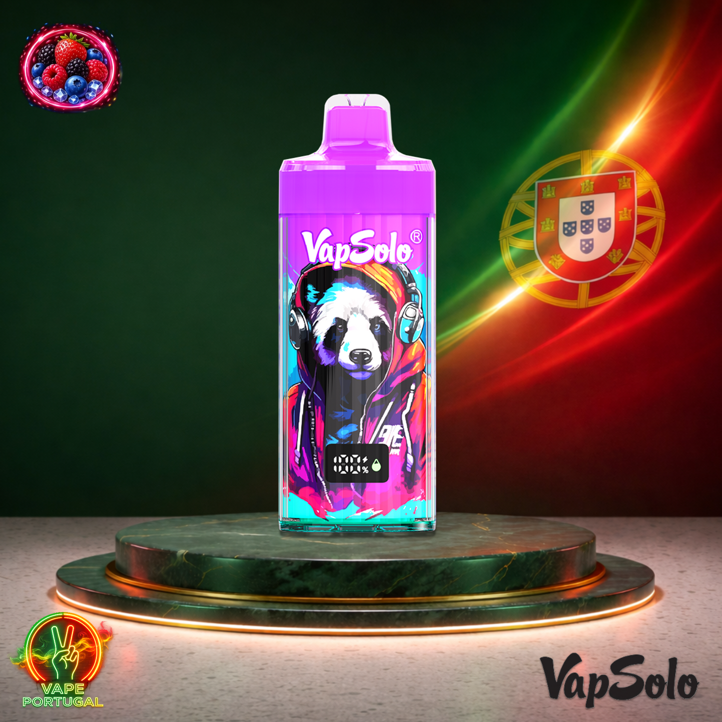 Vape descartável VapSolo King Pro 40K sabor Mixed Berry 40000 puffs 40K tragadas mais barato