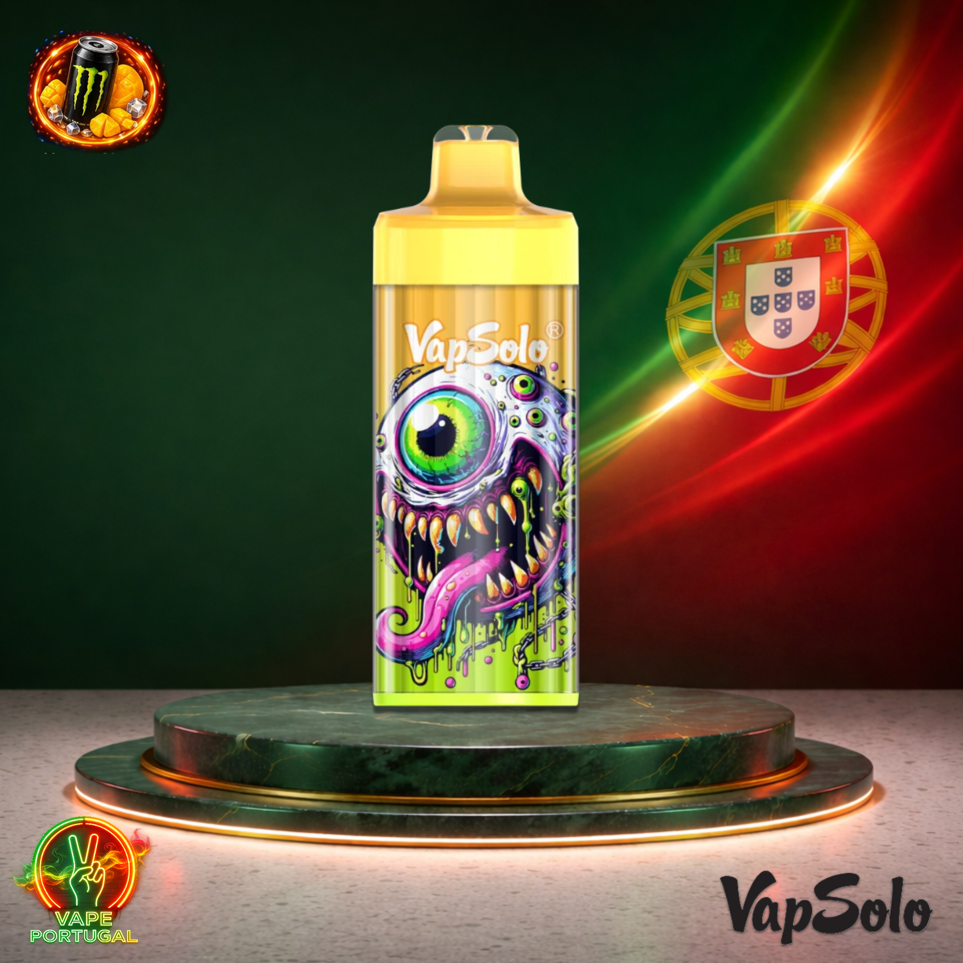 Vape descartável VapSolo King Pro 40K sabor Monster Mango 40000 puffs 40K tragadas mais barato