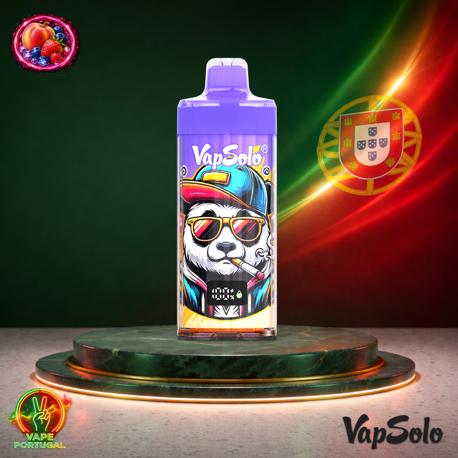 Vape descartável VapSolo King Pro 40K sabor Peach Berry 40000 puffs 40K tragadas mais barato