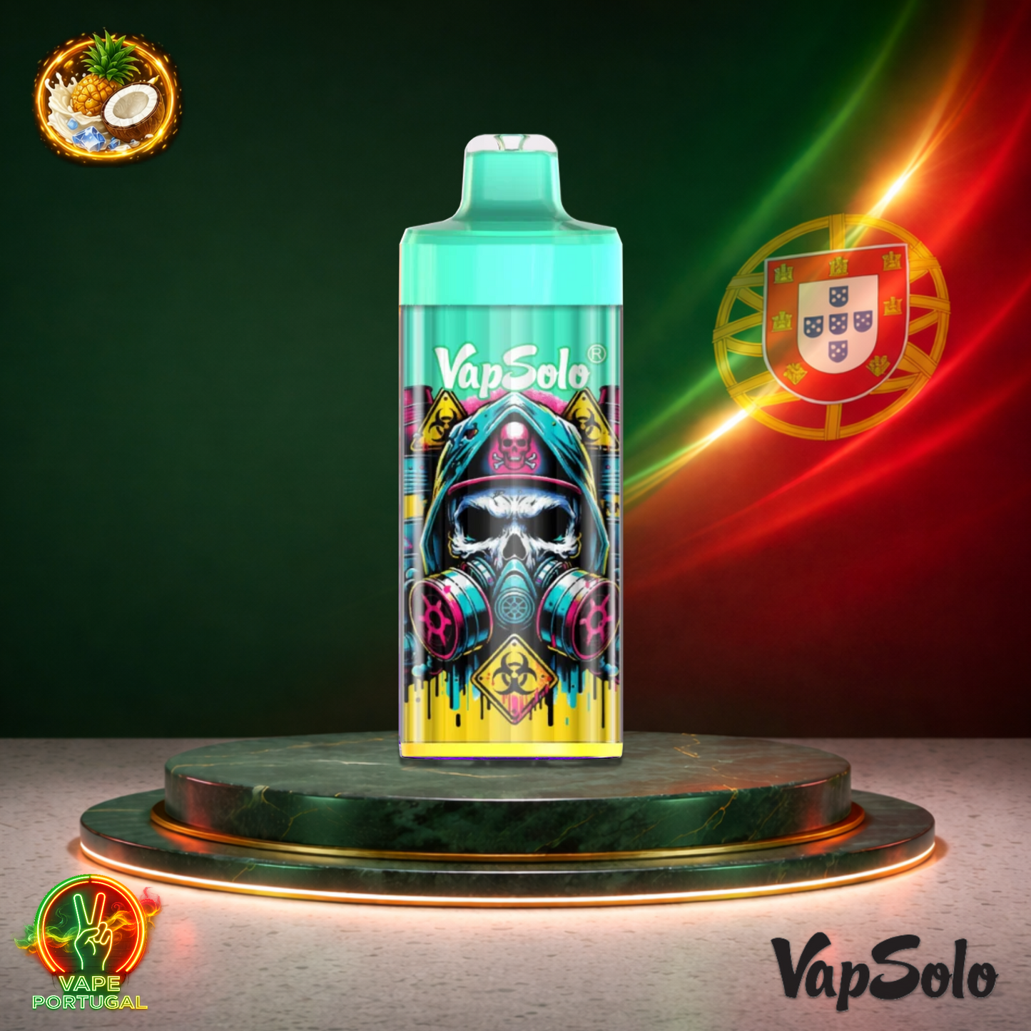 Vape descartável VapSolo King Pro 40K sabor Pina Colada 40000 puffs 40K tragadas mais barato