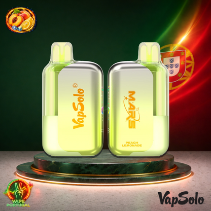 Vape descartável VapSolo Mars 50K sabor Peach Lemonade com 50000 puffs 50K tragadas mais barato