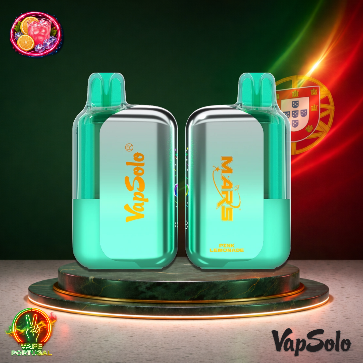 Vape descartável VapSolo Mars 50K sabor Pink Lemonade com 50000 puffs 50K tragadas mais barato
