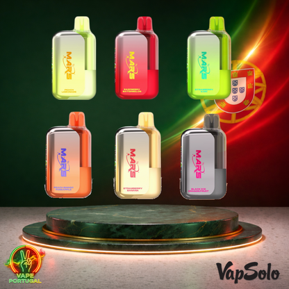 Vape descartável VapSolo Mars 50K com vários sabores e 50000 puffs 50K tragadas em caixa mais barato