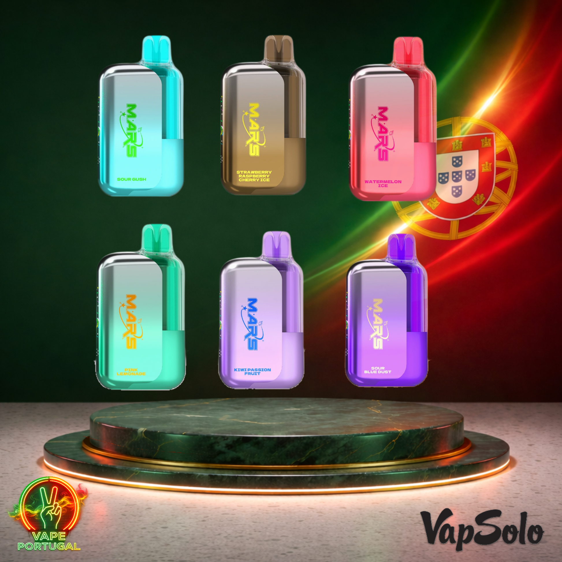 Vape descartável VapSolo Mars 50K com vários sabores e 50000 puffs 50K tragadas mais barato