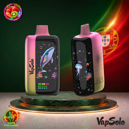 Vape descartável VapSolo Master 70K sabor Strawberry Kiwi 70000 puffs 70K tragadas mais barato