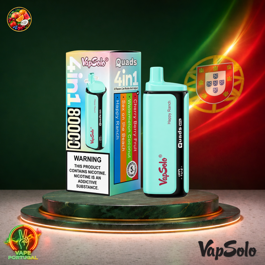 Vape descartável VapSolo Quads 80K Sex On The Beach Happy Ranch 80000 puffs comprar em Portugal