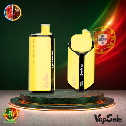 Vape descartável VapSolo Quads 80K sabor Strawberry Watermelon / Cherry Cola com 80000 puffs (80K tragadas) ao preço mais barato em Portugal.