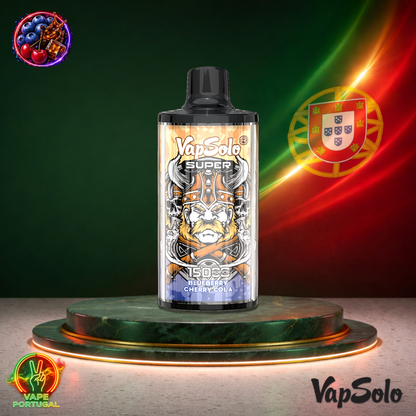 Vape descartável VapSolo Super 15K sabor Blueberry Cherry Cola 15000 puffs 15K tragadas mais barato