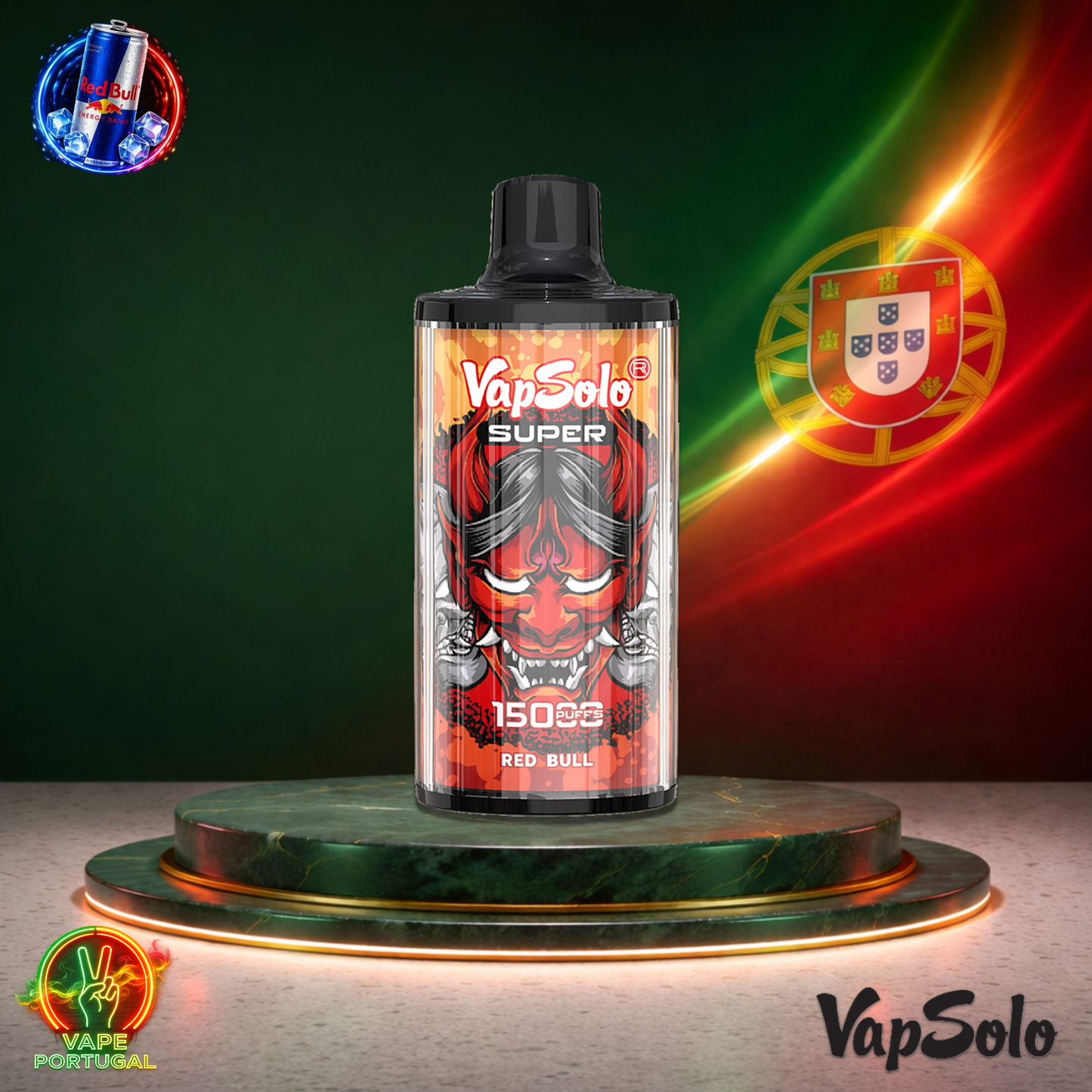 Vape descartável VapSolo Super 15K sabor Red Bull 15000 puffs 15K tragadas mais barato