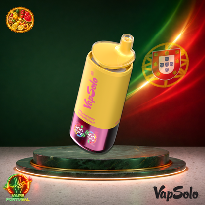 Vape descartável VapSolo Triple 30K sabores Tropical Fruit, Strawberry Watermelon e Lemon Peach com 30000 puffs 30K tragadas mais barato