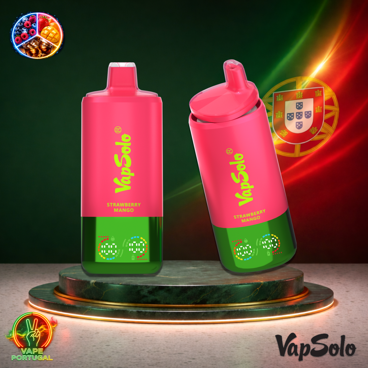 Vape descartável VapSolo Triple Pro 60K sabor Blueberry Sour Raspberry Strawberry Mango Lemon Cola 60000 puffs 60K tragadas mais barato