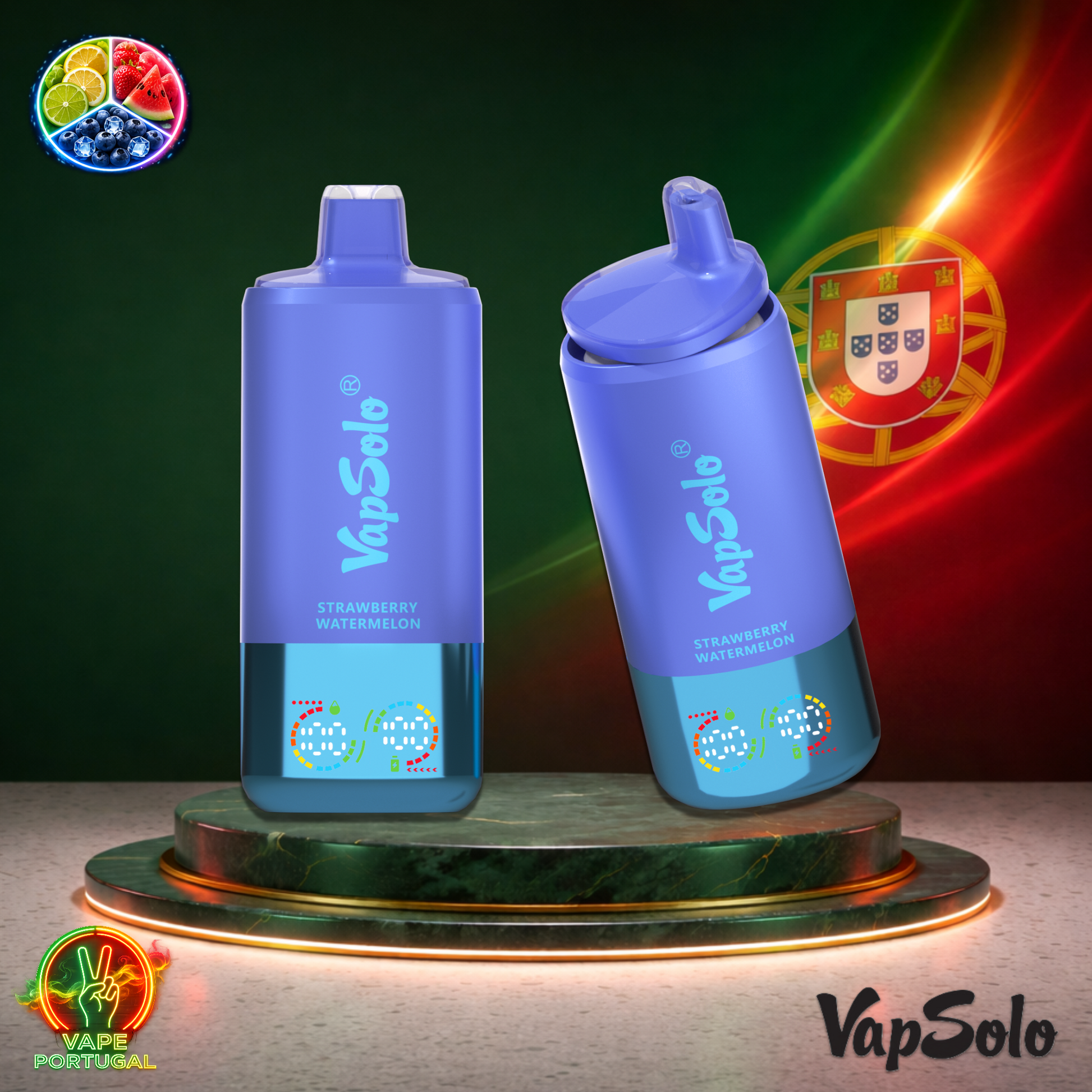 Vape descartável VapSolo Triple Pro 60K sabor Lemon Lime Strawberry Watermelon Blueberry Ice 60000 puffs 60K tragadas mais barato