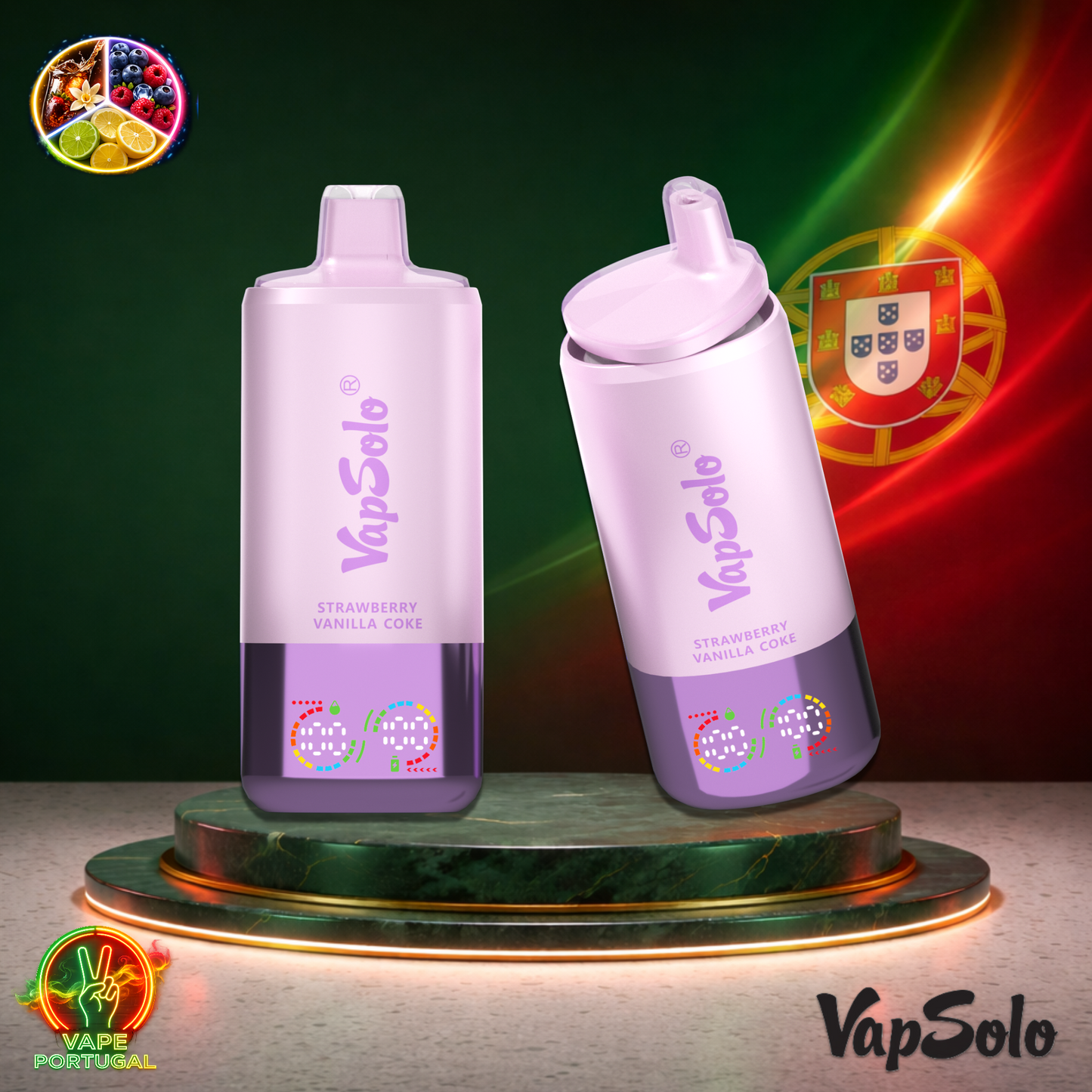 Vape descartável VapSolo Triple Pro 60K sabor Strawberry Vanilla Coke Blueberry Raspberry Lemon Lime 60000 puffs 60K tragadas mais barato