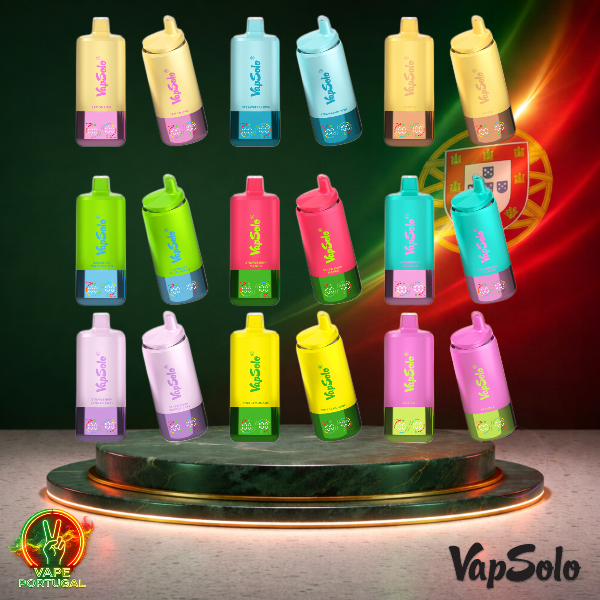 Vape descartável VapSolo Triple Pro 60K de vários sabores com 60000 puffs 60K tragadas mais barato
