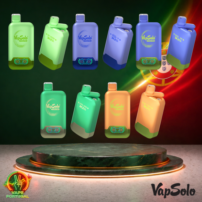 Vape descartável VapSolo Twins Pro 50K Vários Sabores 50000 puffs 50K tragadas (Lateral)