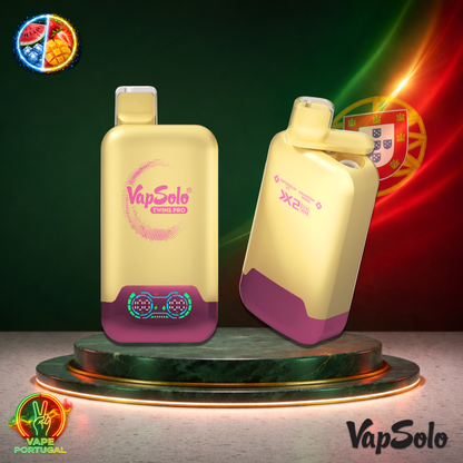 Vape descartável VapSolo Twins Pro 50K sabor Watermelon Ice Strawberry Mango 50000 puffs 50K tragadas
