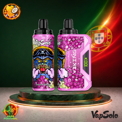 Vape descartável VapSolo Viking 12K sabor Summer Dream com 12000 puffs 12K tragadas mais barato