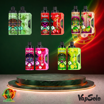 Vape descartável VapSolo Viking 12K em vários sabores com 12000 puffs 12K tragadas mais barato