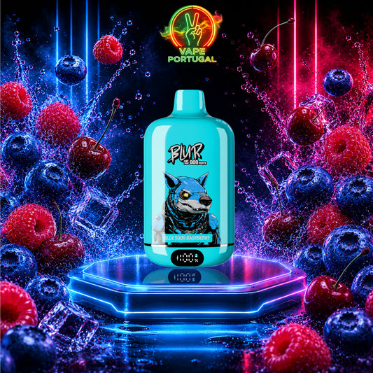 Vape Descartável Blur 15000 15K Blueberry Sour Raspberry 15000 puffs comprar em Portugal