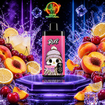 Vape Descartável Blur 20K Cherry Peach Lemonade 20000 puffs comprar em Portugal