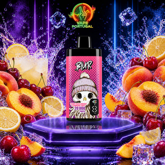 Vape Descartável Blur 20K Cherry Peach Lemonade 20000 puffs comprar em Portugal