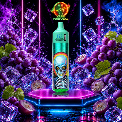 Vape descartável Fumot Tornado 30K Music Grape Ice 30000 puffs comprar em Portugal