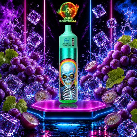Vape descartável Fumot Tornado 30K Music Grape Ice 30000 puffs comprar em Portugal