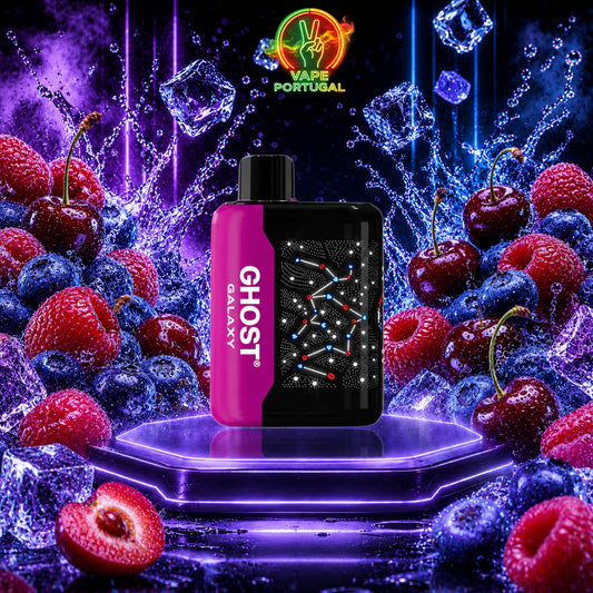 Vape Descartável Ghost Galaxy 25K Blueberry Raspberry Cherry 25000 puffs comprar em Portugal