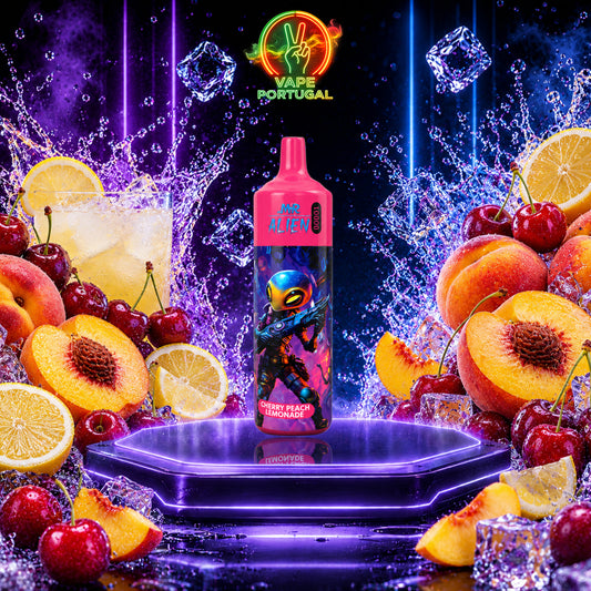 Vape descartável JNR Alien 10K Cherry Peach Lemonade 10000 puffs comprar em Portugal