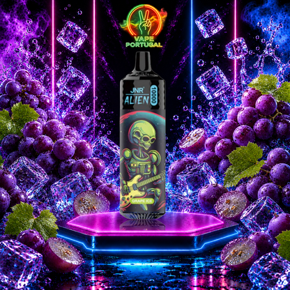 Vape Descartável JNR Alien 10K Grape Ice 10000 puffs comprar em Portugal