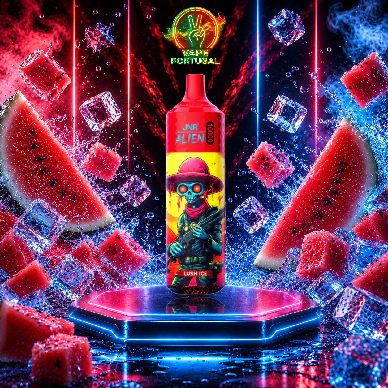 Vape Descartável JNR Alien 10K Lush Ice 10000 puffs comprar em Portugal