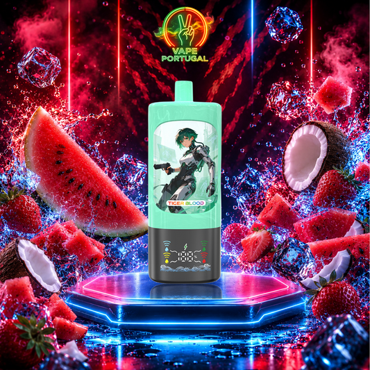 Vape Descartável JNR Quads 120K Tiger Blood 2% nicotina 120000 puffs comprar em Portugal