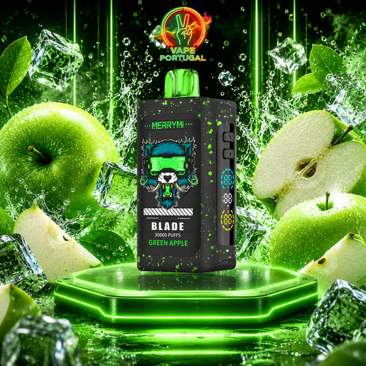 Vape Descartável MerryMi Blade 30K Green Apple 30000 puffs comprar em Portugal