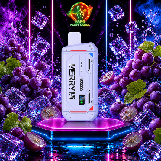 Vape Descartável MerryMi M Mecha 16K Grape Ice 16000 puffs comprar em Portugal