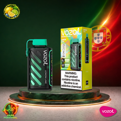 Vape descartável Vozol Gear Power 20K sabor Lemon Lime 20000 puffs 20K tragadas oficial Portugal mais barato