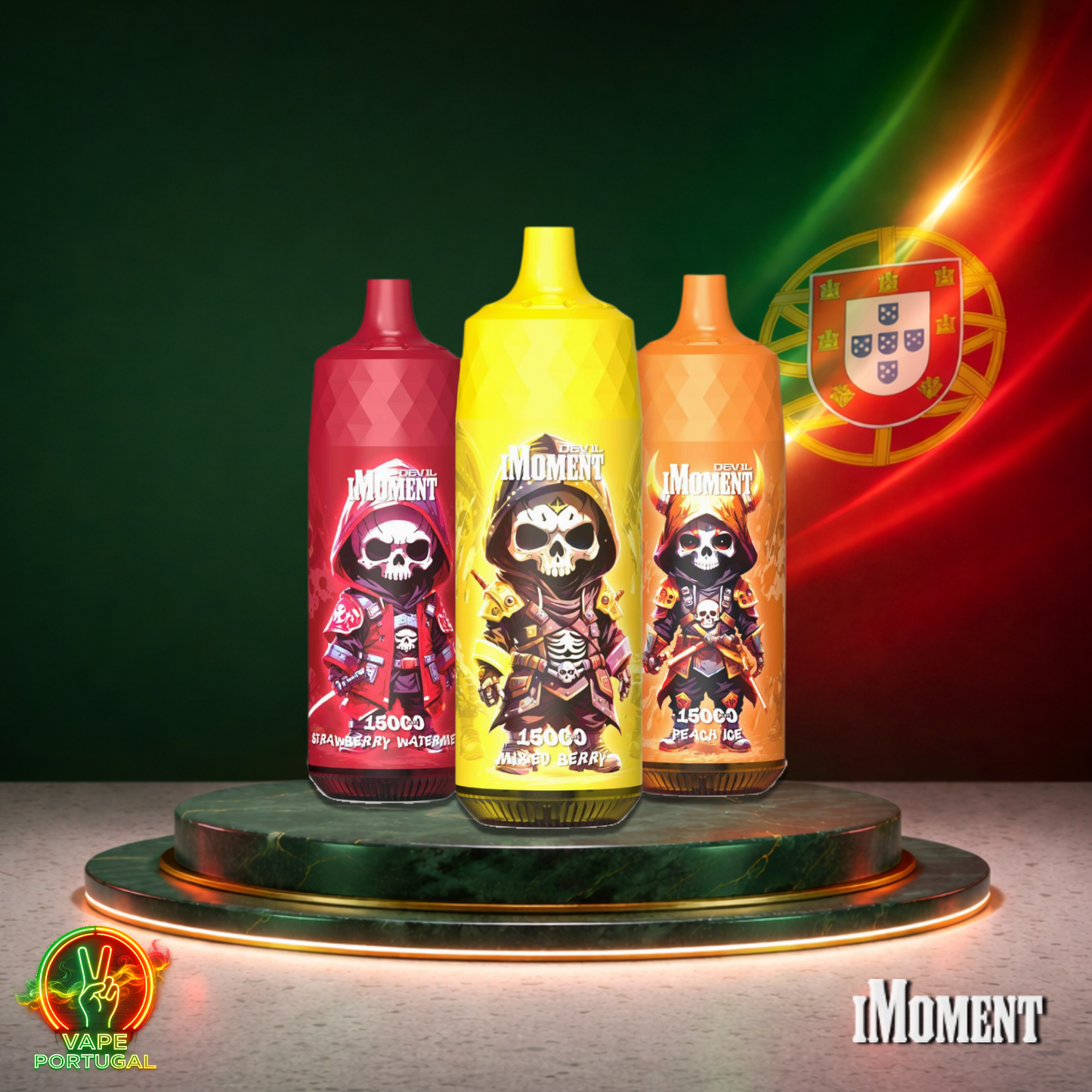 Vape descartável iMoment Devil 15K sabor vários sabores 15000 puffs 15K tragadas mais barato