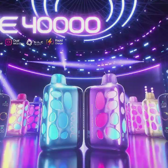 Vape descartável Vozol Rave 40K vídeo promocional oficial com 40000 puffs 40K tragadas mais barato