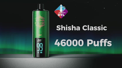 Vape descartável Shisha Classic 46K com ecrã de vídeo 46000 puffs 46K tragadas mais barato