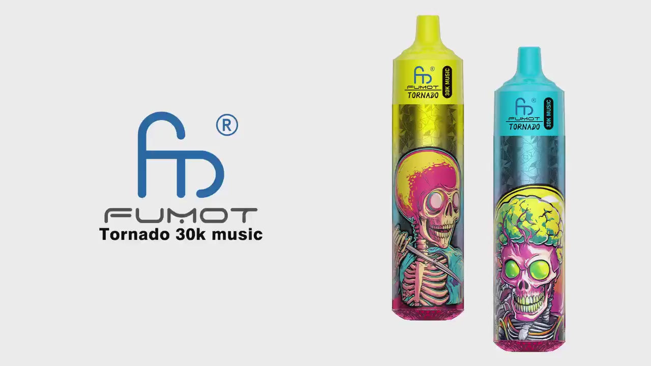 Vape descartável Fumot Tornado Music 30K sabor Video 30000 puffs 30K tragadas mais barato