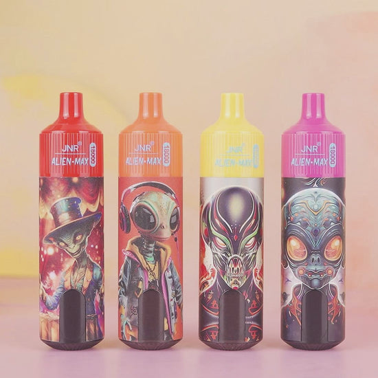 Vape descartável JNR Alien Max 18K com 18000 puffs 18K tragadas disponível em Portugal mais barato